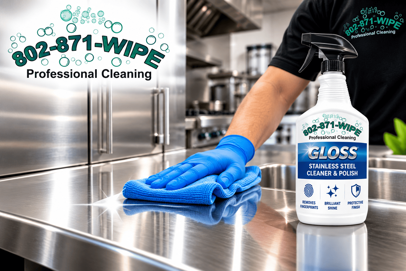 Stainless Steel Gloss Cleaning Vermont